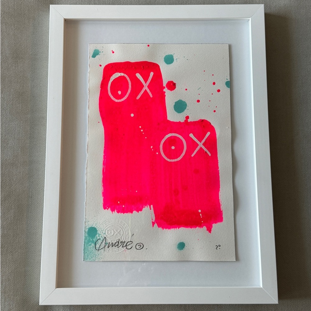 Andre Saraiva ORIGINAL Neon Pink Painting 2020